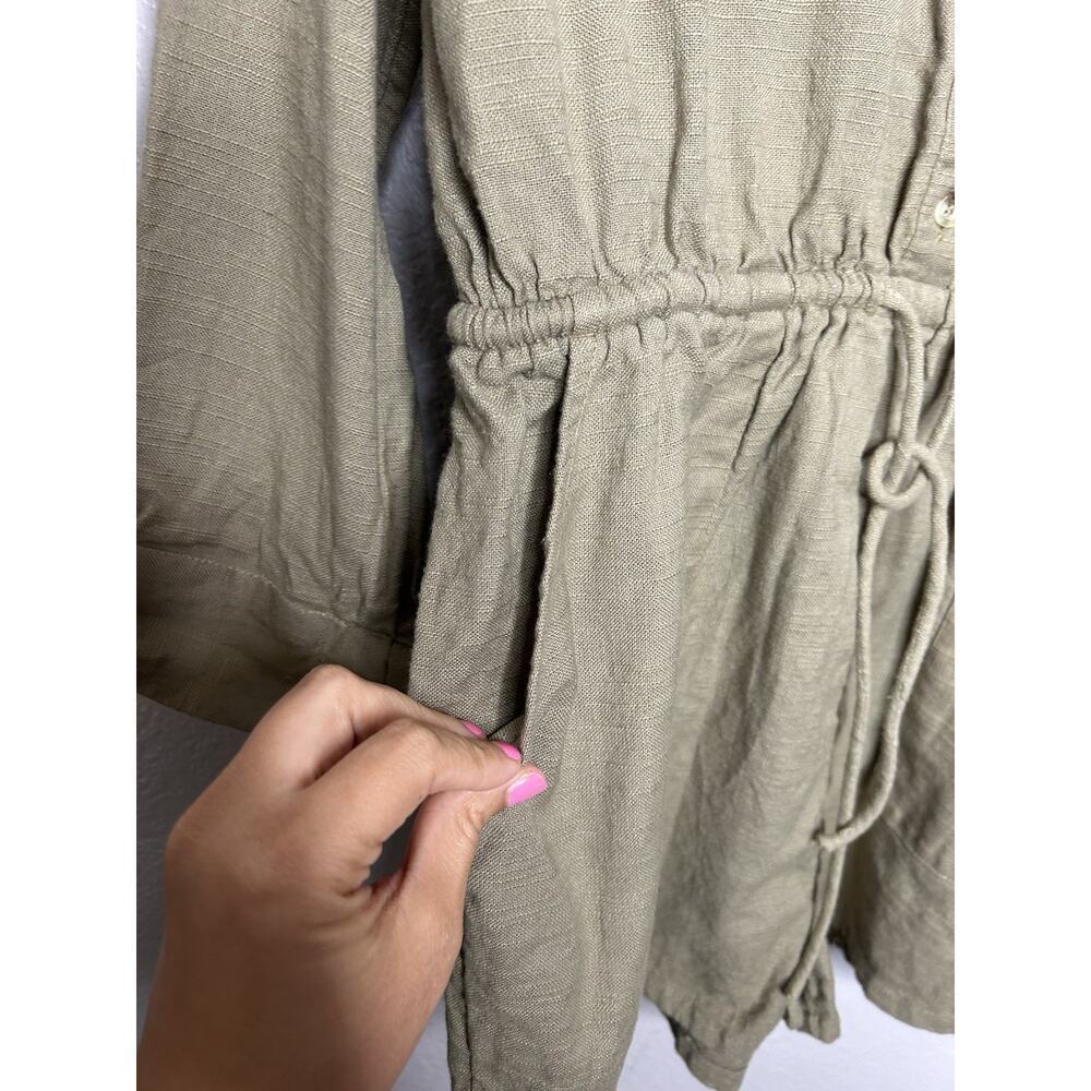 Billabong Wake The Night Women's Lifestyle Short Romper Green Long Sleeve Large - Picture 4 of 13